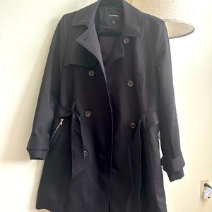 Express trench coat, lightly worn, always looks new on, very classy trench